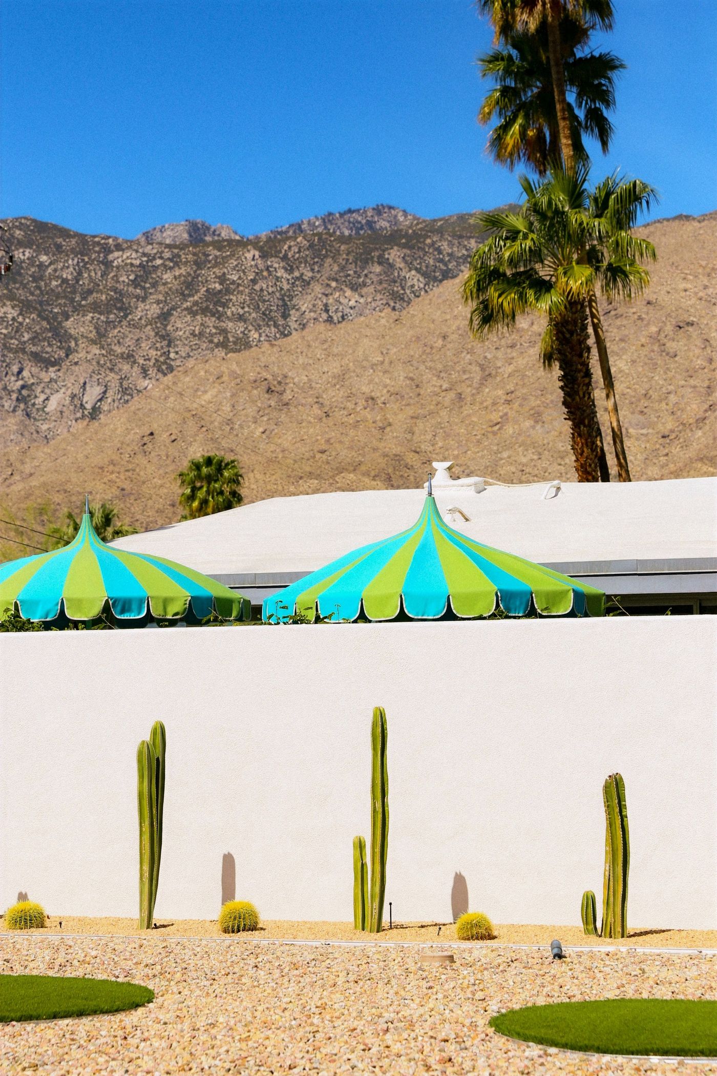 Desert hillside landscape in Palm Springs